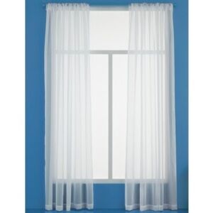 60"x84" Sheer Window Curtain Panels White